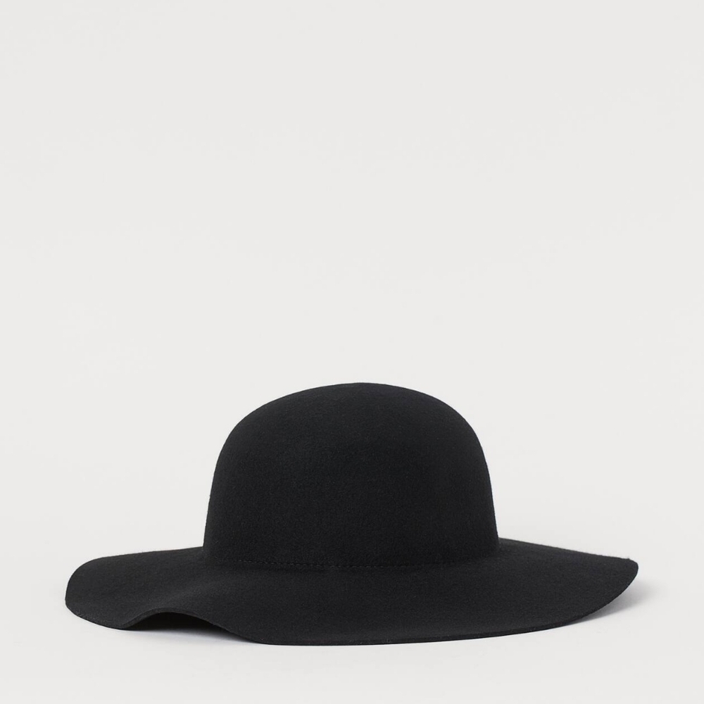 H&M Pure Wool Hat NWT BLACK 100% WOOL - Picture 7 of 8